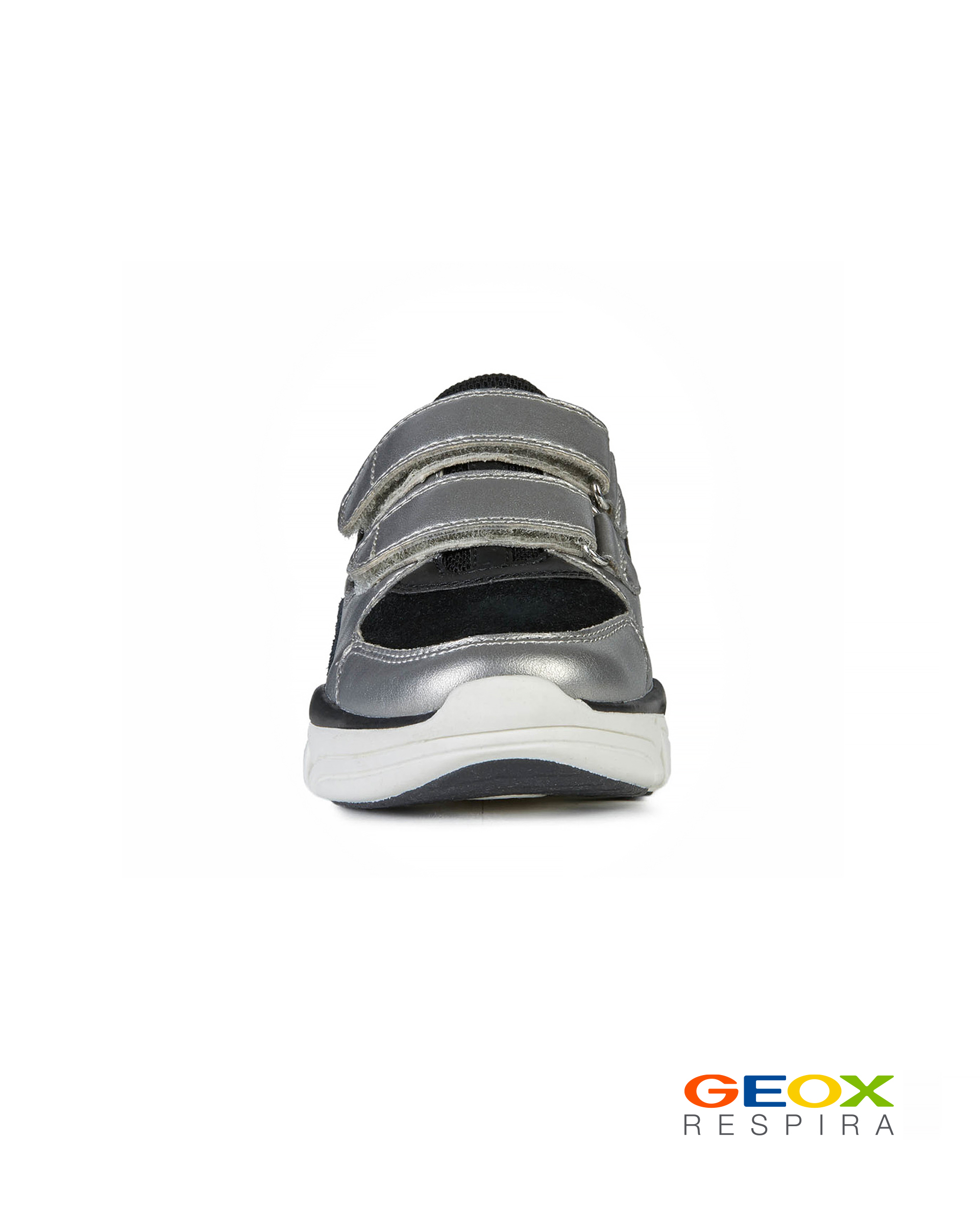 Черные кроссовки Geox с серебристыми вставками J02BGELAJ22C1363, размер 38, цвет черный - фото 3