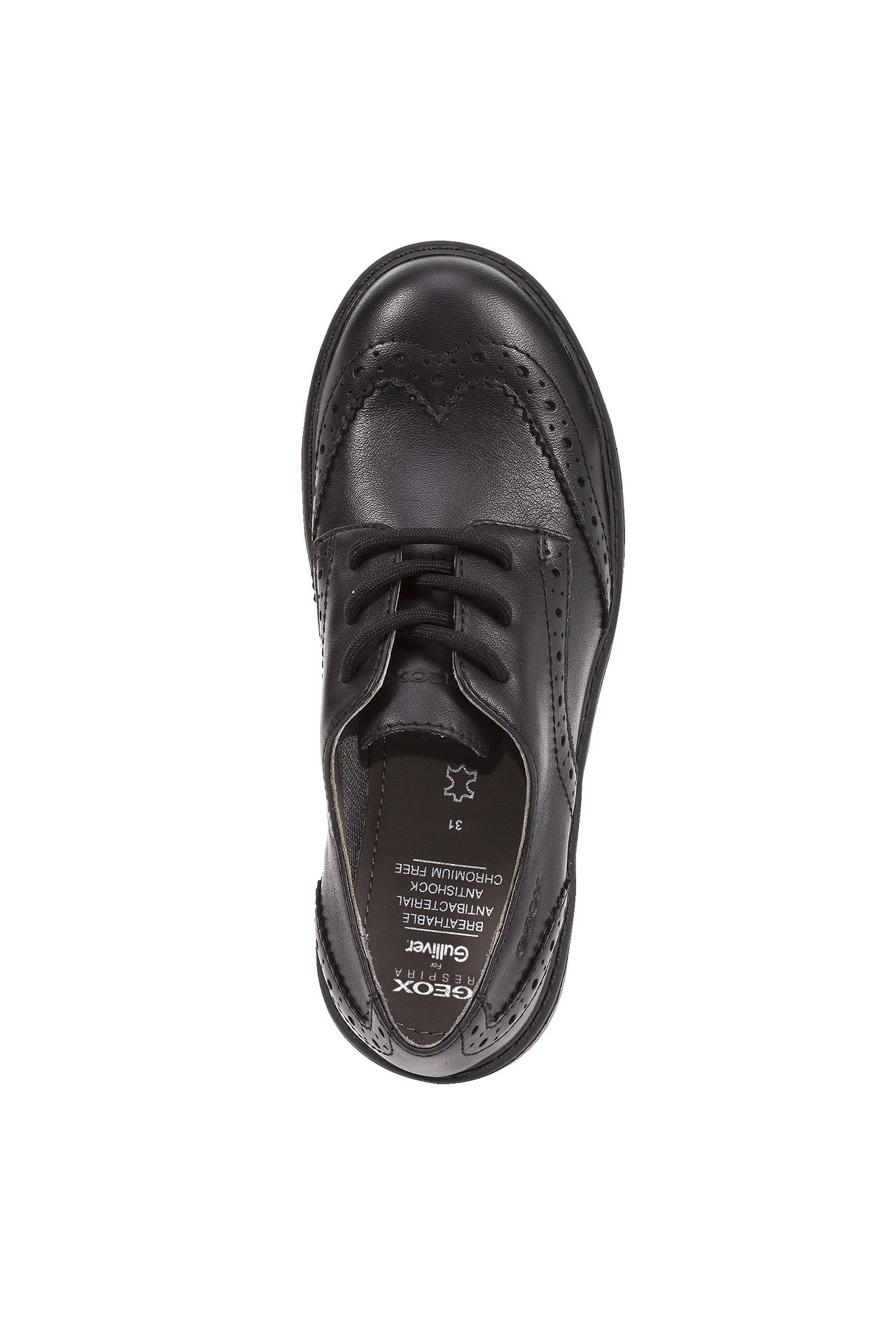 Туфли дерби Geox J6420NL0085C9999, размер 31, цвет черный - фото 5
