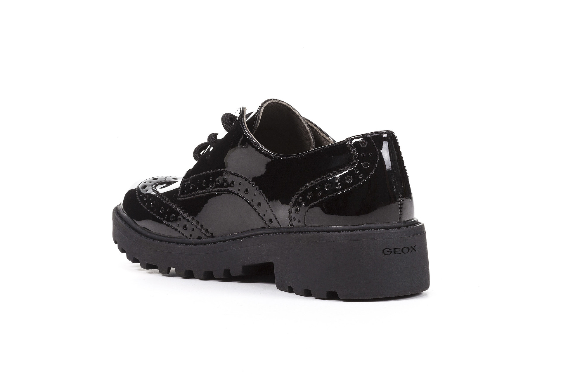 Туфли дерби Geox с лакированными вставками J6420NL00HHC9999, размер 36, цвет черный - фото 4