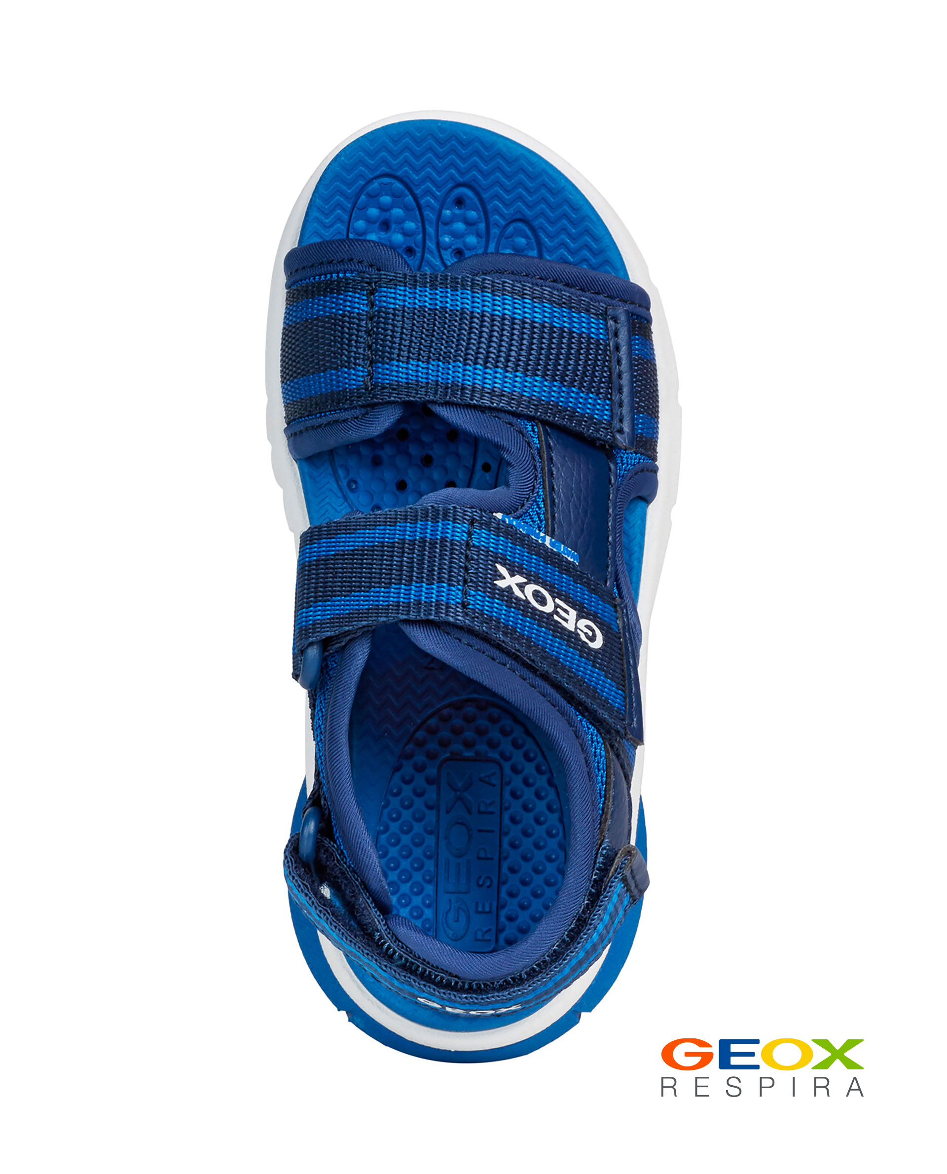 Синие сандалии Geox для мальчика J929DB01114C0615, размер 28, цвет синий - фото 4